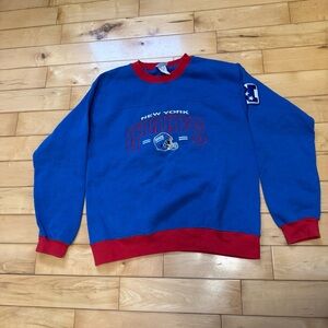 New York Giants Blue and Red Sweater